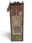 An Edwardian mahogany framed three fold room scree