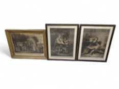 A 19th century engraving; 'Sir Roger De Coverly go