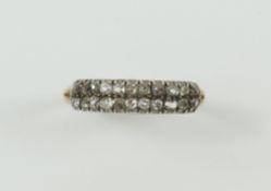 A Victorian or early 20th century two row old cut
