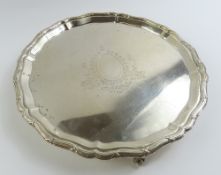 A silver salver, by Mappin & Webb, Sheffield, 1923