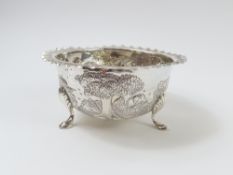 A Victorian silver bowl, made by Florence Warden i