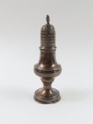 A Georgian silver pepper pot, made by Hester Batem