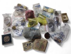 A quantity of assorted GB and foreign coins, mainl