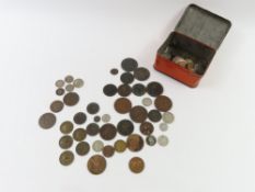 A small quantity of GB and foreign coins contained