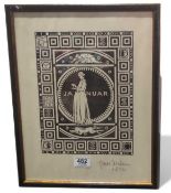 Ejnar Nielsen, a linocut print 