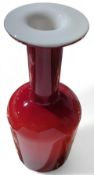 A Holmegaard Gul vase,