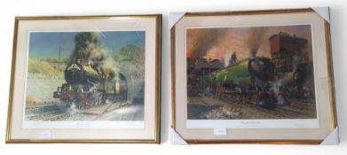 TERENCE CUNEO – King George V, signed coloured pri