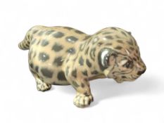 A Royal Copenhagen figure of a leopard cub, 8cms h