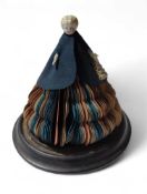 A Victorian Fortune Telling doll, the glazed ceram
