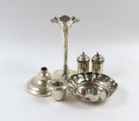 A small collection of mixed silverwares, mixed dates and makers, comprising