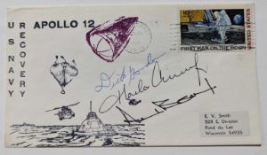 A first day cover commemorating the Apollo 12 miss