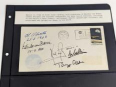 A first day cover bearing the signatures of the Ap