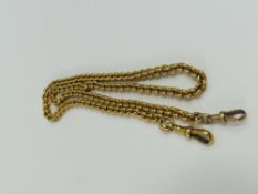 An 18ct gold watch chain
