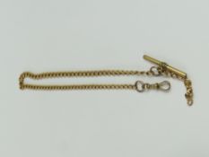 An 18ct gold watch chain