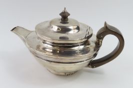George III silver teapot, by Solomon Hougham, Londo
