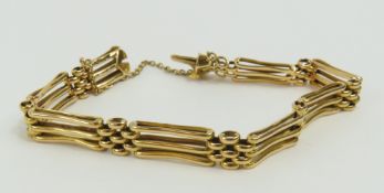 A 19th or early 20th century three bar gate bracel