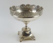 A Portuguese silver fruit dish