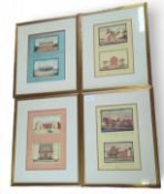 Indian School: four framed paintings