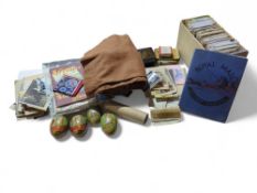A quantity of assorted postcards, carte de visite,