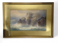 J HARRIS (late 19th century British) – Rocky coast