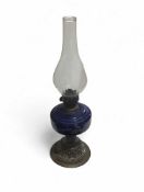 A 19th century oil lamp