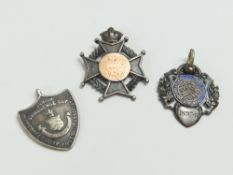 A late Victorian silver football medal for 'The We