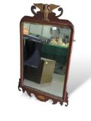 A 19th century Swansea style mahogany framed wall