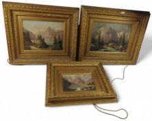 Hubert Satler (1817 - 1904 Austrian) - three Mount