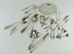 A collection of silver and silver-plated items