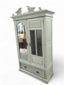 A contemporary painted wardrobe