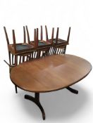 A mid-20th century G Plan teak extending dining ta