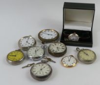 A Jordan & Benet Railway Guinea Timekeeper open fa