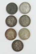 LOUIS PHILLIPPE I FRANCE - 5 francs, 1845, f; FRANCE - 5 francs 1849