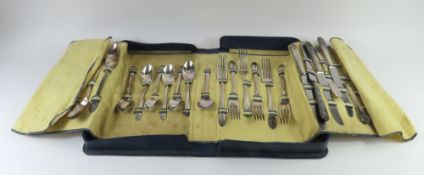 A case of silver-plated WM. Rogers MFG Co. cutlery