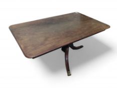 A large 19th-century oak two-part table