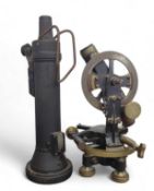 A GEC signalling torch together with a brass theod