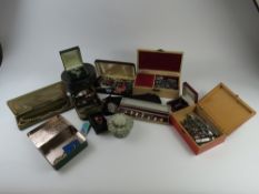 A collection of vintage and later silver and costu