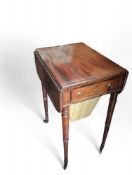 A late-19th-century sewing table