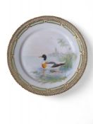 A Royal Copenhagen Fauna Danica porcelain plate
