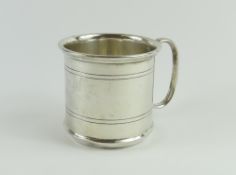 A Colonial Indian silver cup