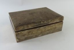 Military interest: a silver table cigar box