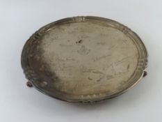 A silver salver