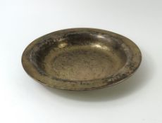 A silver dish