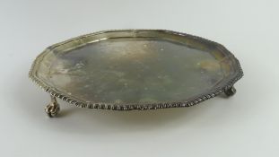 A small silver salver