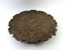 A silver tray