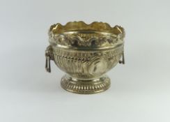 A Victorian silver rose bowl