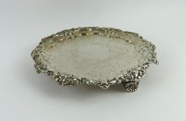 A George IV silver salver