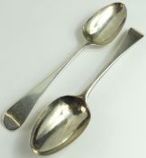 A pair of George III tablespoons