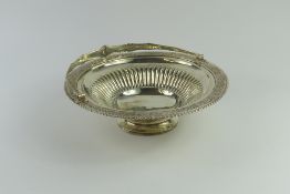 A Georgian silver swing-handled basket