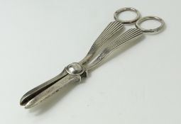 A pair of silver grape scissors